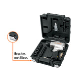 Kit de Llave (Pistola) de Impacto 1/2', Estuche Plástico