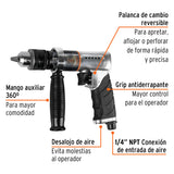 Taladro Neumático Reversible 1/2', Truper