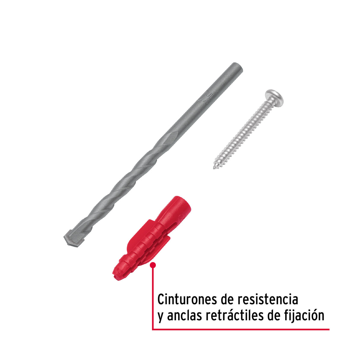 Kit de 20 Taquetes 1/4' con Pijas #8 y 1 Broca 1/4', Fiero