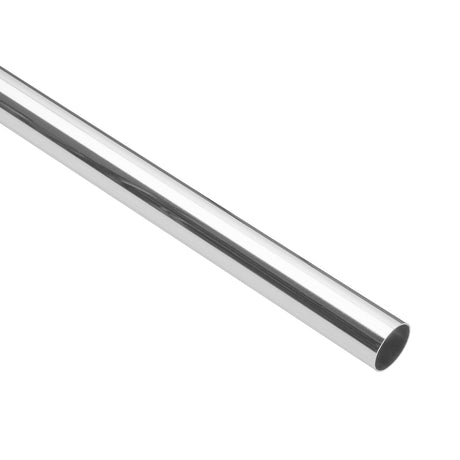 Tubo redondo para clóset, 2.4 m, acero cromado, Hermex