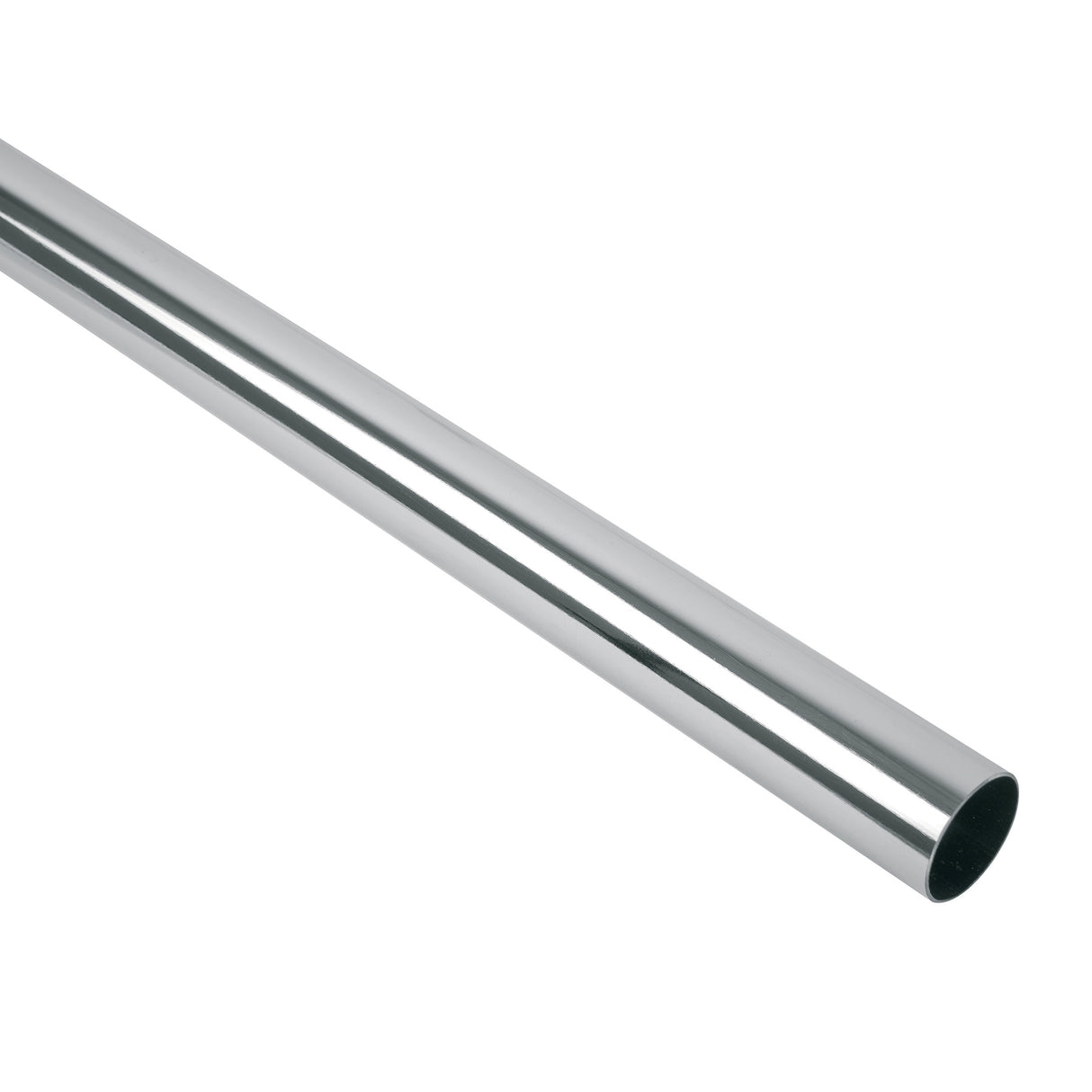 Tubo Redondo para Clóset, 3.0 m, Acero Cromado, Hermex
