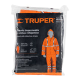 Conjunto Impermeable Doble Capa Naranja con Reflejante, m