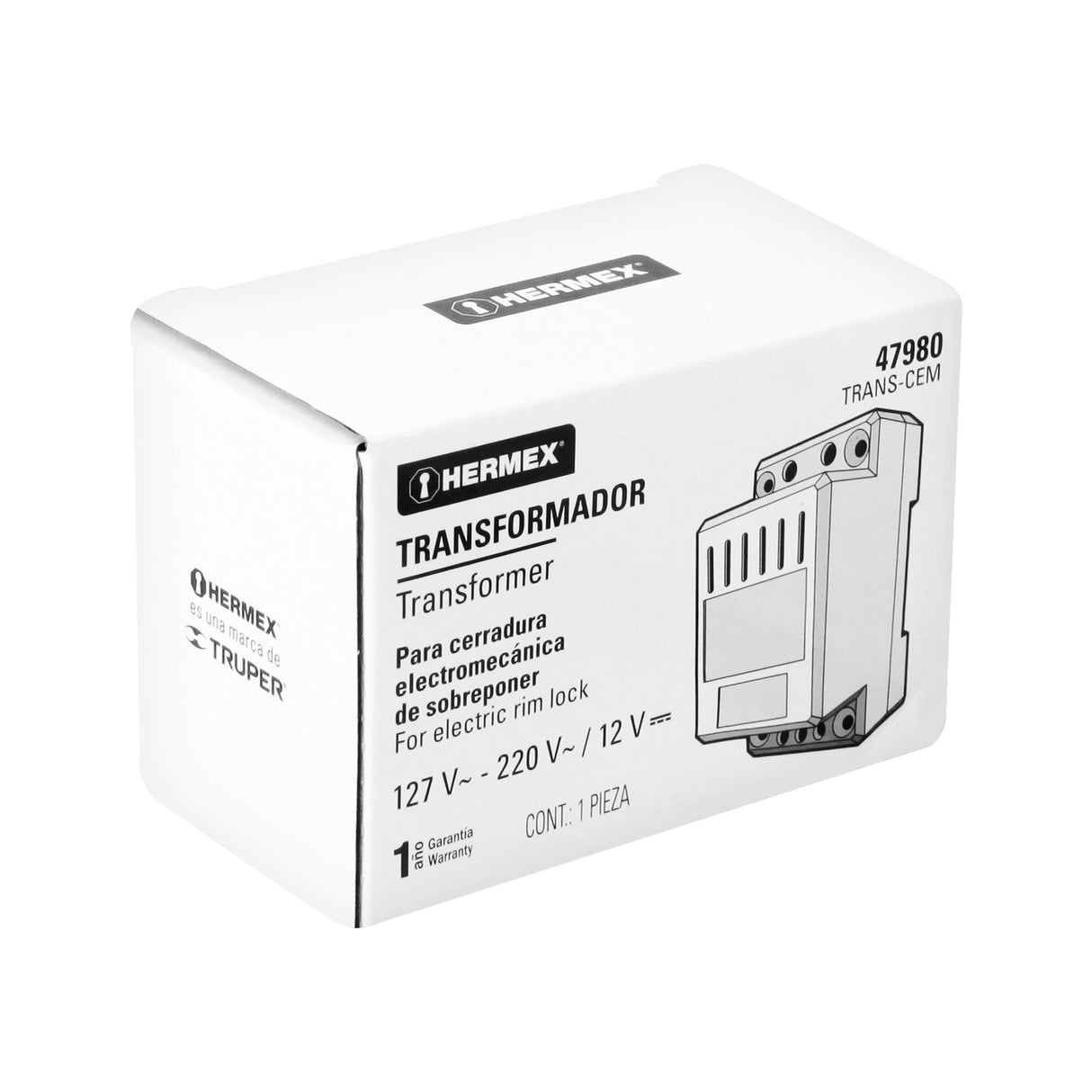 Transformador para Cerradura Electromecánica, Hermex