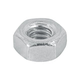 Bolsa con 250 Tuercas 1/4' Hexagonales de Acero Galvanizado