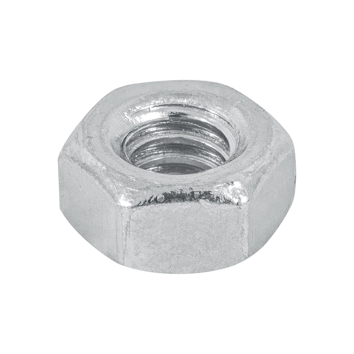 Blíster con 25 Tuercas 1/4' Hex de Acero Galvanizado, Fiero