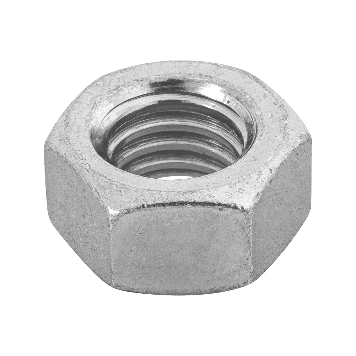 Bolsa con 60 Tuercas 7/16' Hexagonales de Acero Galvanizado