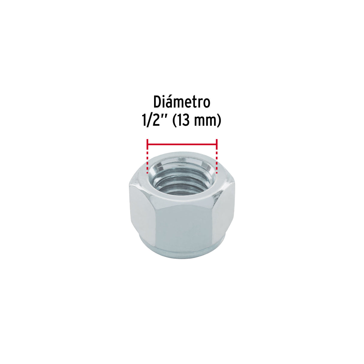 Bolsa con 50 Tuercas de Seguridad, 1/2', Fiero