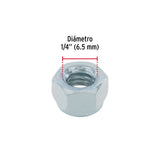 Bolsa con 250 Tuercas de Seguridad, 1/4', Fiero