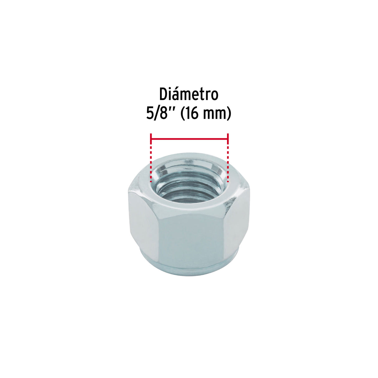 Bolsa con 25 Tuercas de Seguridad, 5/8', Fiero