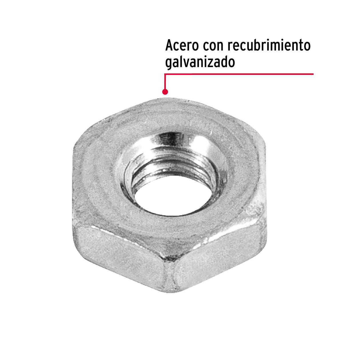Bolsa con 700 Tuercas 5/32' Hexagonales Tipo Sakamura, Fiero