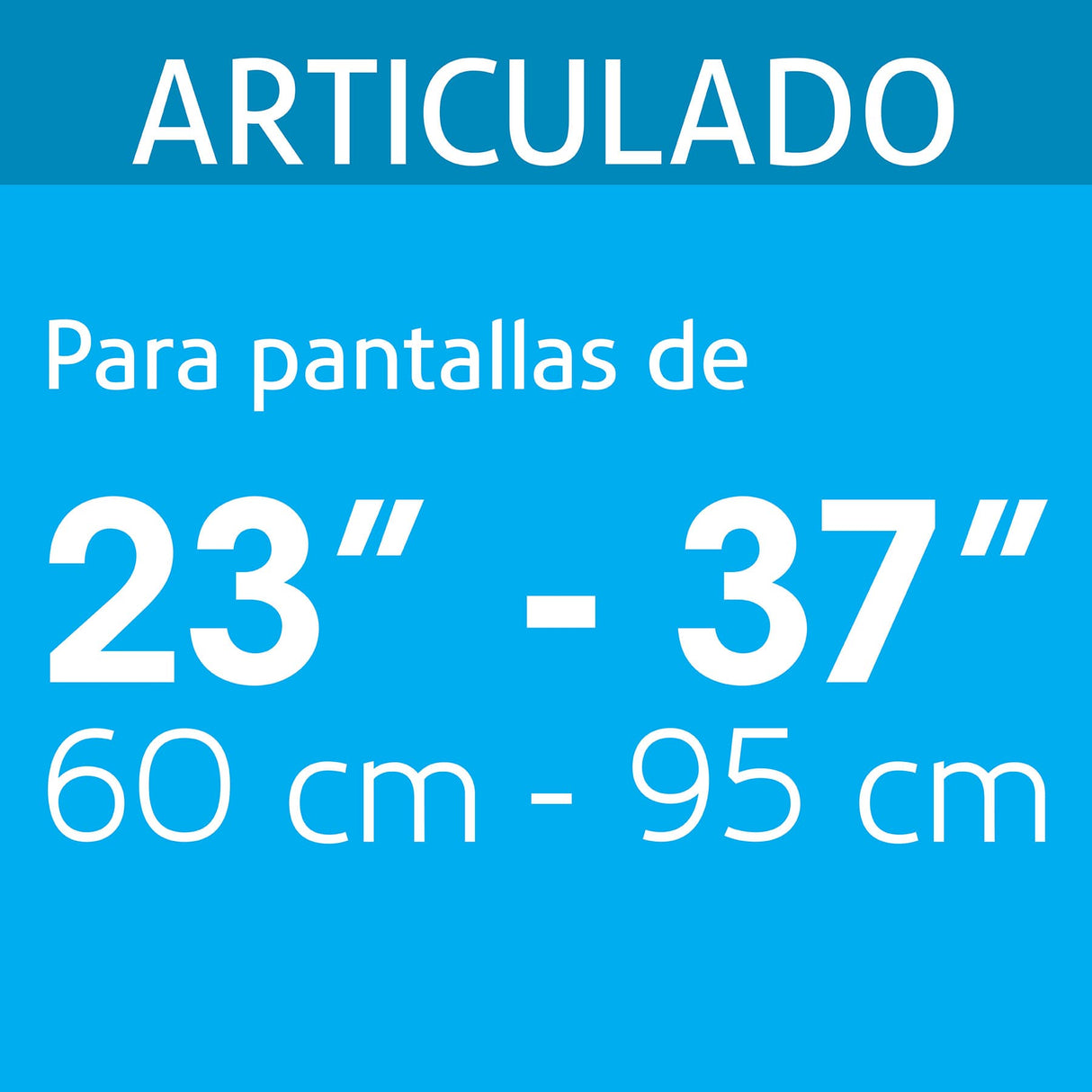 Soporte para Pantallas 23' a 37' Mov. Angular y Articulado
