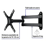 Soporte para Pantallas 14' a 40' Mov. Angular y Articulado