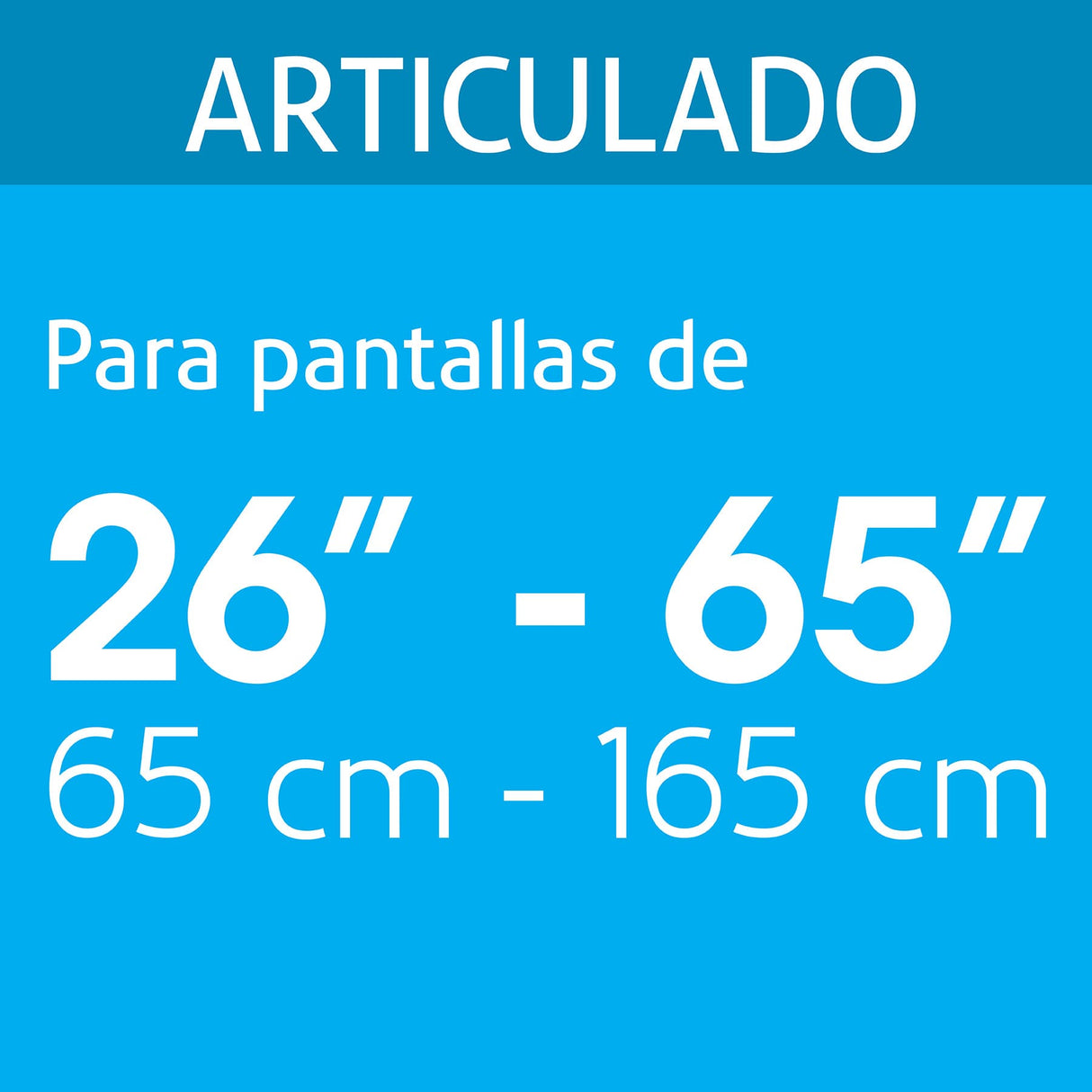 Soporte para Pantallas 26' a 65' Mov. Angular y Articulado