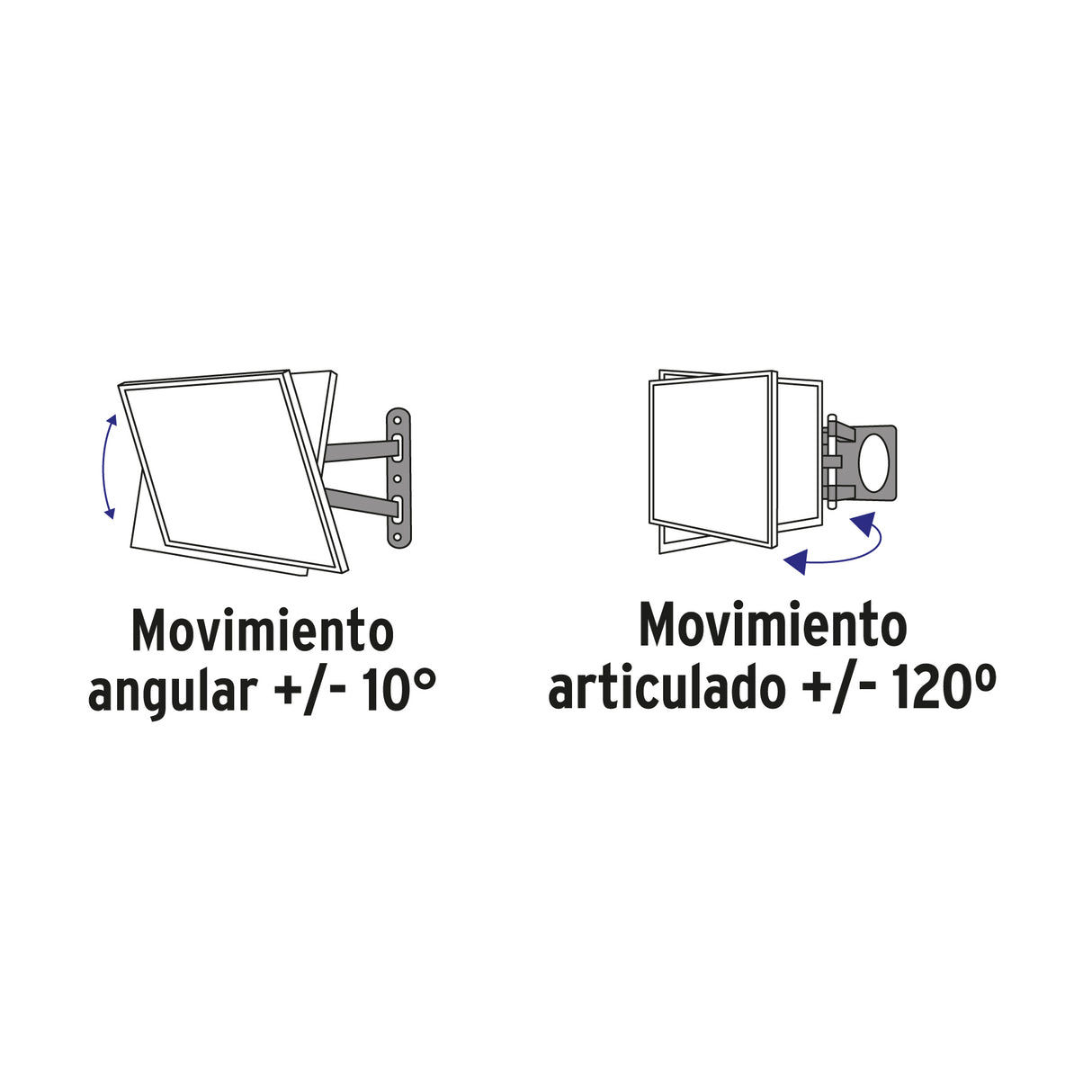 Soporte para Pantallas 26' a 65' Mov. Angular y Articulado