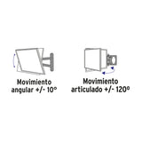 Soporte para Pantallas 26' a 65' Mov. Angular y Articulado