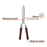 Tijera para Poda 56 cm, Forjada, Mgos de Madera, Truper Expert