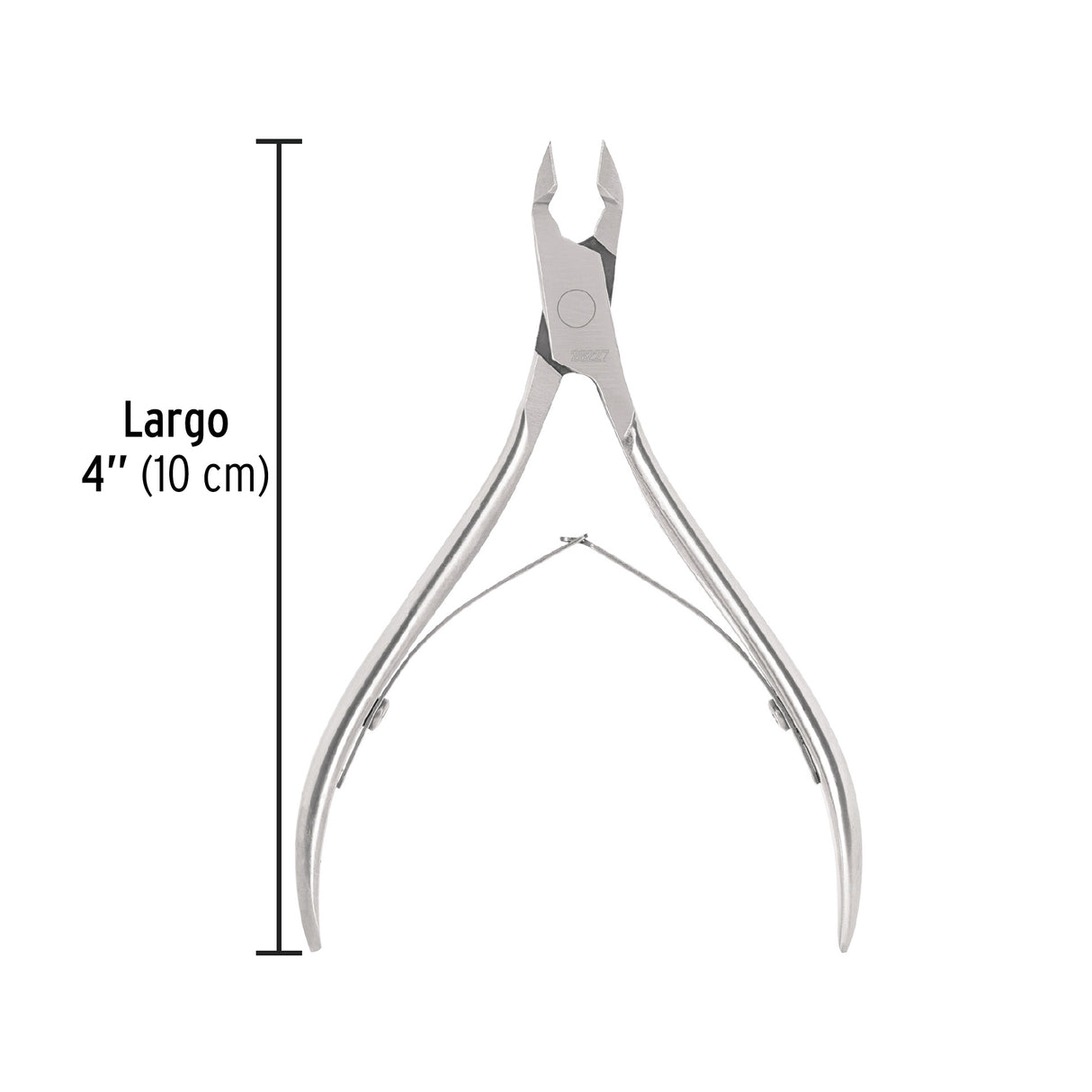 Alicate para Manicure 4' Cabeza Recta, Punta Mediana, Pretul