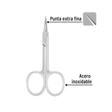 Tijera para Manicure 3-1/2', Punta Extrafina, Pretul