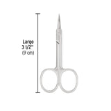 Tijera para Manicure 3-1/2', Punta Extrafina, Pretul