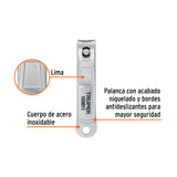 Cortaúñas 2 1/2' Acero Inoxidable, Truper