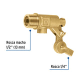 Válvula de Flotador de Latón 1/2', Reforzada, Foset