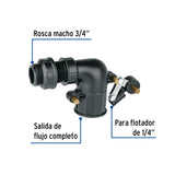 Válvula Plástica de Llenado para Flotador, 3/4', Foset