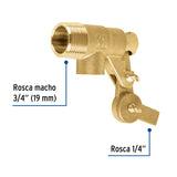 Válvula de Flotador de Latón 3/4', Foset
