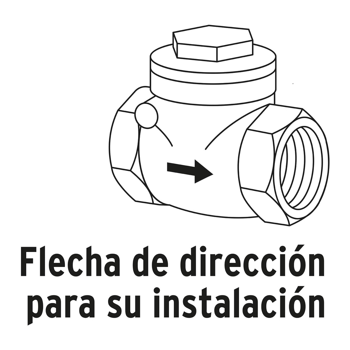 Válvula Check Horizontal de Latón, 1/2', Foset
