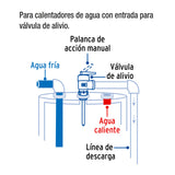 Válvula de Alivio de 3/4' para Boiler, 150 PSI, Foset