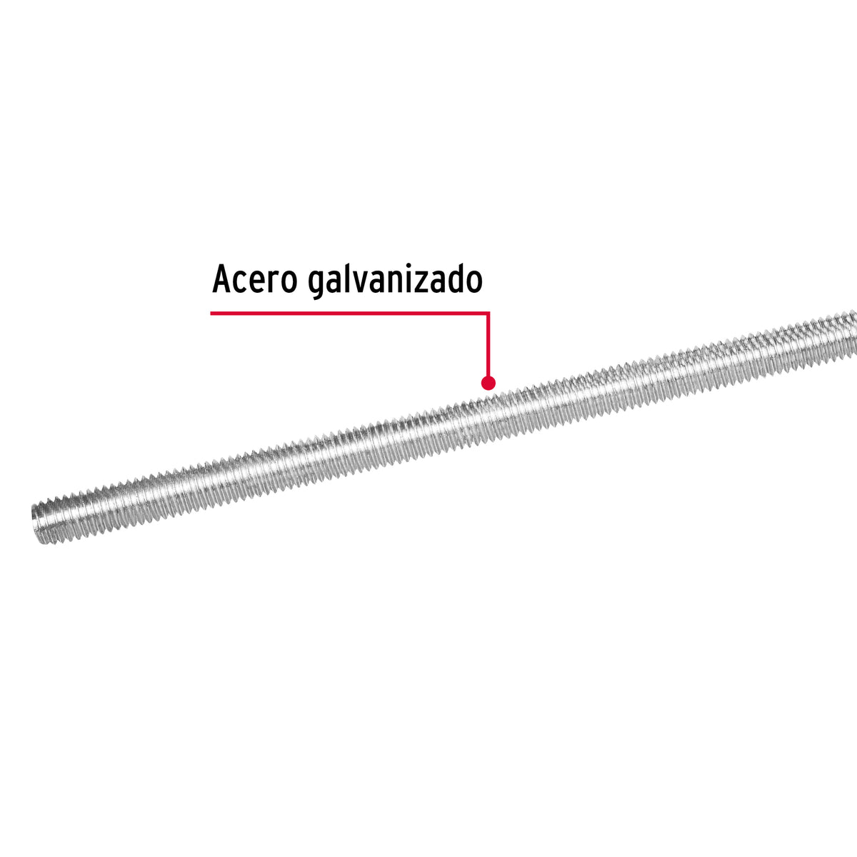 Varilla Roscada de 1 m X 5/8', Fiero