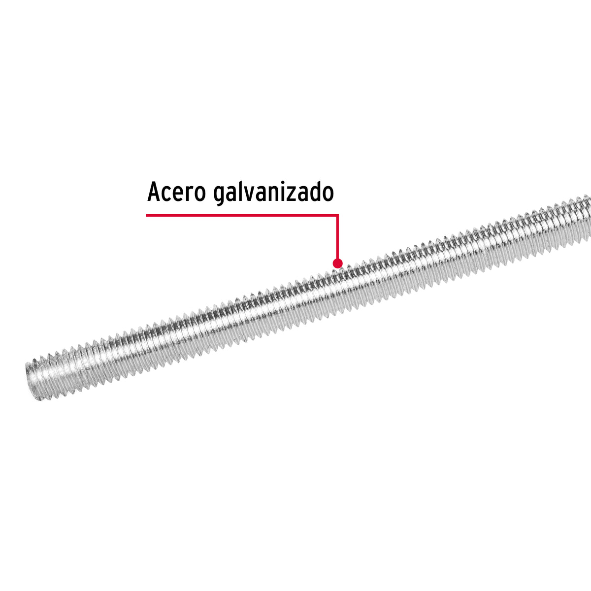 Varilla Roscada de 1 m X 7/8', Fiero