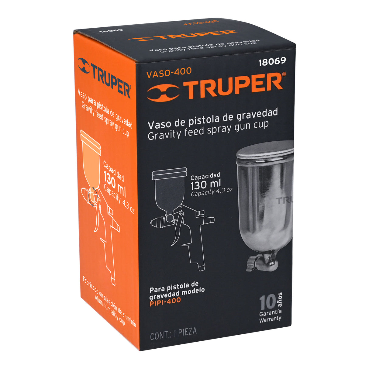 Vaso Aluminio de Repuesto para PIPI-400, Truper