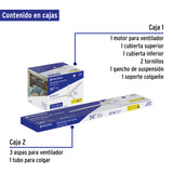 Ventilador de Techo para Interior, 56', Blanco, Volteck