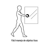 Ventosa de Plástico para Vidrio, 1 Copa de Succión, Pretul