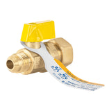 Válvula de Control Latón para Gas 3/8'X1/2' Tipo Barrilito