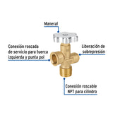 Válvula para Cilindros de Gas Lp Hasta 45 kg, Foset