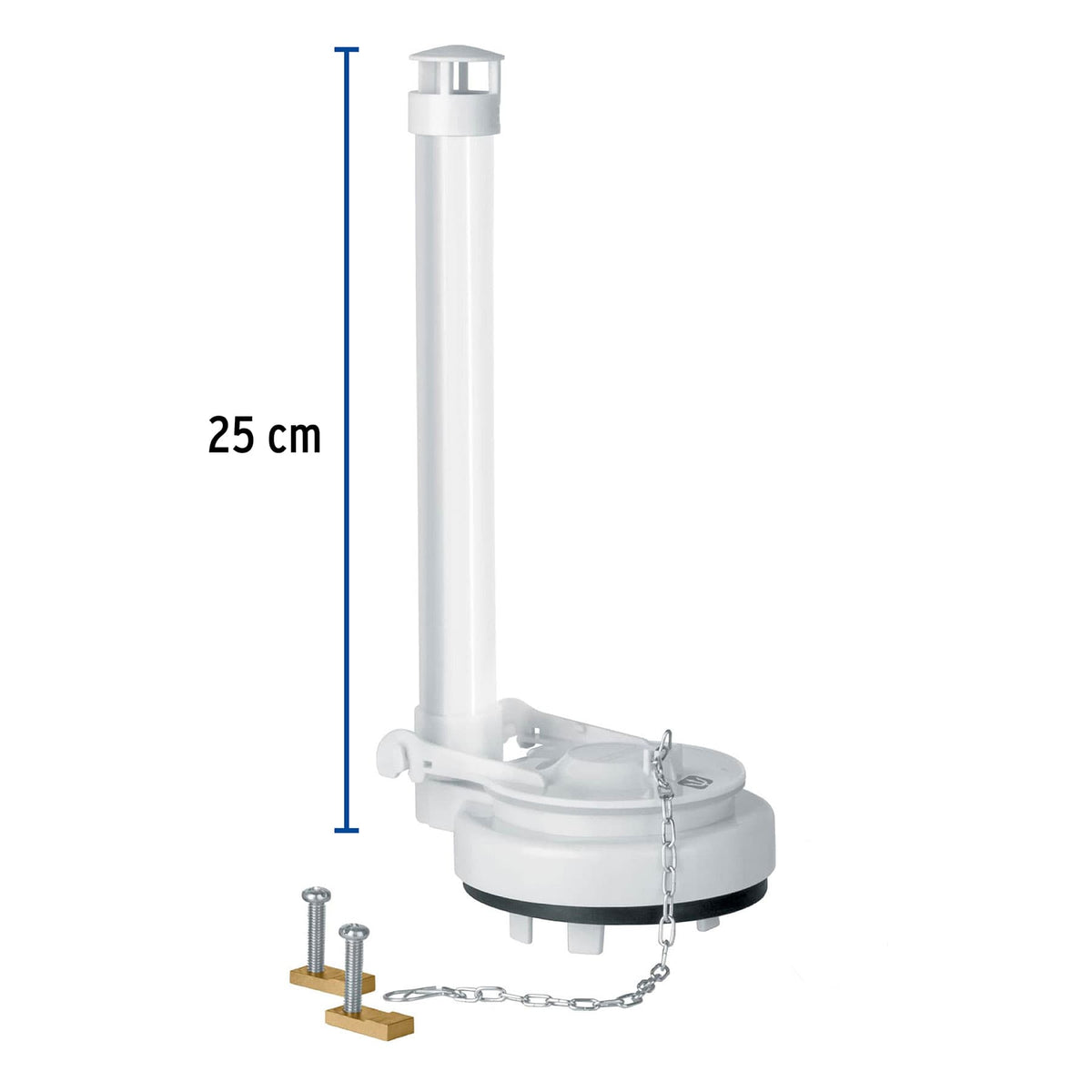 Válvula de Descarga 3' para Wc de 1 Pza, Cadena Inox, Foset