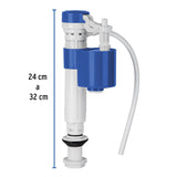Válvula Admisión Tanque Bajo, Altura Ajustable 24 a 32 cm