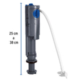 Válvula Admisión Tanque Bajo, Altura Ajustable 25 a 38 cm