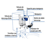 Juego de Accesorios para Wc, 2' con Sistema Dual, Foset