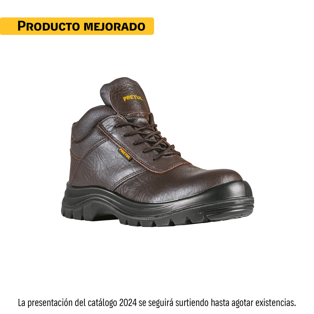 Bota de Seguridad Café, #26, Casquillo de Poliamida, Pretul