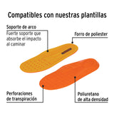 Bota de Seguridad Negra, #26, Casquillo de Poliamida, Pretul