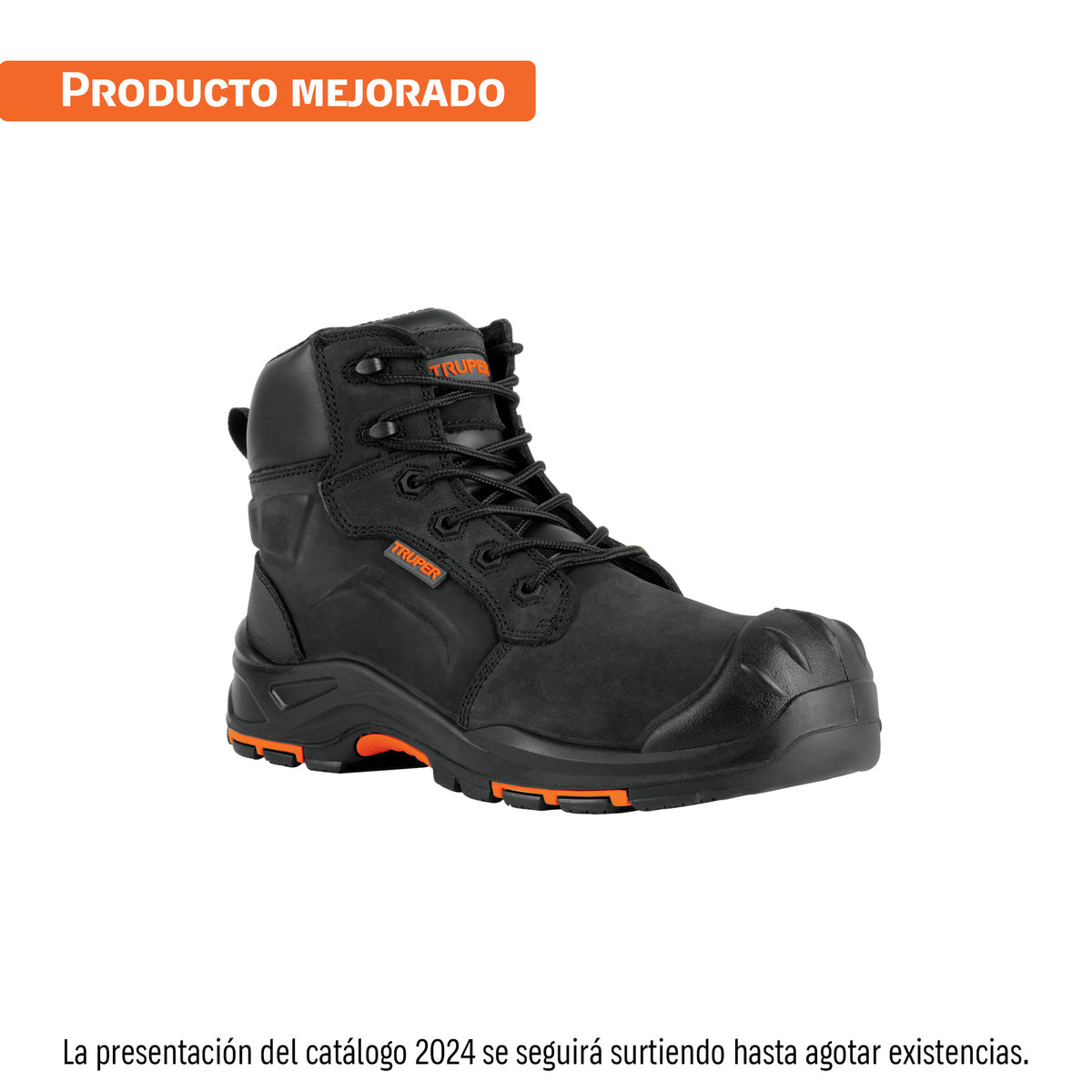 Bota de Seguridad Negra, #25 Dieléctrica Antifatiga, Truper